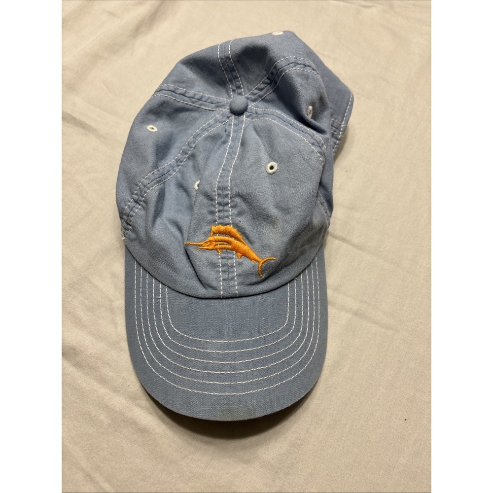 Tommy Bahama Cool Operator Hat  Recipe  Embroidered Marlin Blue